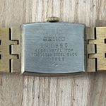 Seiko Rare Vintage Mechanical Winding Ladies Watch Gold Tone Bracelet Red Dial Photo 7