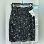 Laurence Kazar Vintage  80’s 90’s Black & Silver Sequin Pencil Skirt Size S NWT Photo 14
