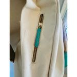 Dooney & Bourke Canvas Pickleball Sling Bag, Adjustable Strap, Aqua/Beige, NWT Photo 9