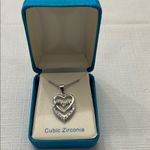 Fine Silver Plated Hummingbird CZ necklace Photo 1