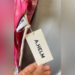 A.Helm NEW Magenta Classic Hamptons Hi Lo Asymmetric Hem Satin Halter Dress OS Pink Size undefined Photo 4