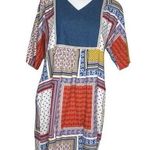 The VERMONT COUNTRY STORE Patchwork Print Rayon Popover Dress Size Medium Photo 0