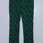 Betabrand NWOT 7-Pocket Dress Pant Yoga Pant Straight Green Palm Leaf Size Small Photo 1