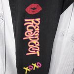 Ashley Stewart Black Graphic Print Jeans Pink Size undefined Photo 4