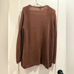 Eileen Fisher  brown cardigan w/pockets Organic Linen 31%Organic Cotton 30% SizeS Photo 1