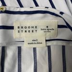 Kate Spade Broome Street Pleated Striped Knee Length Skirt Size 2 White Photo 1