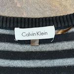 Calvin Klein Black White Striped Tunic Sweater Size OX Photo 10