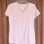 Pink Pastel Blush Vneck Short Sleeve Size M Photo 1