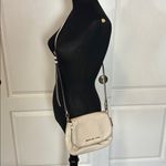 Michael Kors WHITE CREAM PEBBLED LEATHER CROSSBODY FLAP PURSE Photo 8