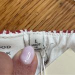 Good Luck Gem  Women’s Strapless Red White Striped Top Summer Sz Large Photo 3