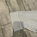 Catherine Malandrino  Black and White Striped Womens Blouse 3X Round Neck Photo 2