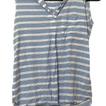 Gap Blue & White Striped Sleeveless Blouse Womens XS Tank Beachy Casual Top Photo 0