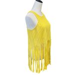 Wildcat Yellow Fringe Festival Tank Top (L) EUC Size L Photo 1