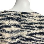 EXPRESS  Women's Medium Short Sleeve Plunge V-Neck Zebra Print Faux Wrap Dress Photo 7