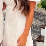 Divided White Mini Dress Photo 0