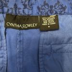 Cynthia Rowley  Blue Damask Print Women's Shorts sz 6 Boho Printed Photo 3