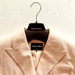 Giorgio Armani Ladies Linen Double Breasted IT 48 US 12 Blazer Blush Pink Photo 12