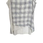 Vince Camuto  Womens XL Contrast Stripe Plaid Overlay Tank Top Sleeveless Blouse Photo 2