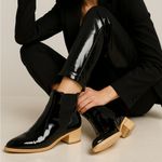 Derek Lam 10 Crosby  Black Leather Point Toe Block‎ Heel Ankle Boots Photo 0