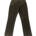 Ralph Lauren Lauren Corduroy Pant Womens 10 Used Classic Straight Dark Olive Gre Photo 2