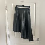 En Saison Dawn Black Asymmetric Faux Leather Skirt Size S Photo 4