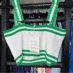 Show Me Your Mumu Below Deck Tank in Green Stripe Knit Photo 12