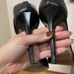 Jimmy Choo black leather lace eyelet ankle strap stiletto heels size EU 38.5 Photo 4