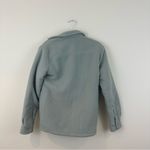 Aritzia  TNA Cozy Fleece Boyfriend Shirt Shacket Jacket Sage Green 1 (XS) Photo 7
