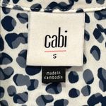 CAbi  Black and Blue Notched Collar Button Down Top Photo 2