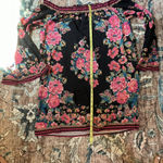 Flying Tomato Multi Color Boho Hippie Mini Dress Tunic Paisley Tassel Size Lg Photo 3