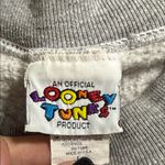 Warner Bros. 1996 Looney Tunes vintage Sylvester the cat sweatshirt pullover Gray Size L Photo 5