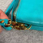 Shara Porter Small Aqua Crossbody Bag with Black Cat Print Adjustable Strap Photo 14