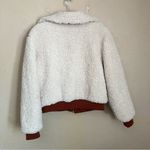 BLANK NYC Faux Shearling Crop Jacket Small Marshmellow Brown Photo 3