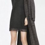 ZARA  Basic Black Faux Suede Lace Dress Photo 0
