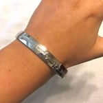 Kate Spade Silver Thank You Bangle Bracelet Photo 0