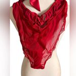 Victoria's Secret VS women’s lingerie red Teddy aprox S/M nwt Photo 2