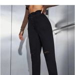 SheIn  Black High Rise paperbag Jeans size M Photo 1