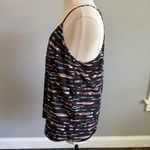 Greylin Anthropologie  Geometric Satin Sleeveless Tank Top‎ Size Medium EUC Photo 1
