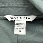 Athleta  Eastbound Blazer Women's Size 16 Blue Gray Open Front Cardigan Jacket Photo 6