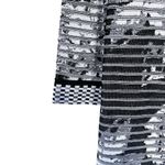 Ming Wang Black White Textured Ribbed Knit Striped Sweater Jacket Small Photo 1