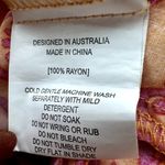 Abel the label  Bondi Dress Maxi Strapless Smocked Tiered Orange Pink M Photo 3