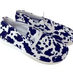 Cow 🐄 Print Slip on shoes size 7 Black Photo 0