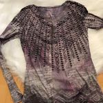 American Rag Cie long sleeve top size small mixed media Artsy Print Photo 4