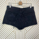 Reformation Black Distressed Denim Jeans Cut-Off Shorts Size US 30 Photo 7