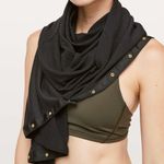 Lululemon Rare Vinyasa Scarf Rulu Fabric Wee Stripe Black Heathered Slate Black Photo 12