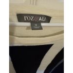 Roz & Ali  Sweater Dress Geometric Print Career Casual Black White Size M‎ Photo 3