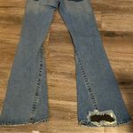 True Religion 90’s Vintage Low Rise Ripped Flare Denim Jeans Size 26 Photo 4