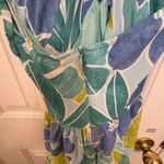 Lulus  Exotic Days Tropical Print Cutout Halter Midi Dress Vacations Resortwear M Photo 6