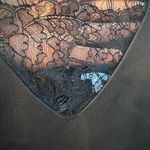 Bar III  Womens Lace Trim Bodycon Dress, Black, size 12 Photo 2