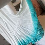 Altar'd State  White Top Blue Tie Dye Swim Coverup Flawy Bell Sleeve Womens S M L Photo 6